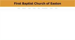 Desktop Screenshot of firstbaptisteaston.com